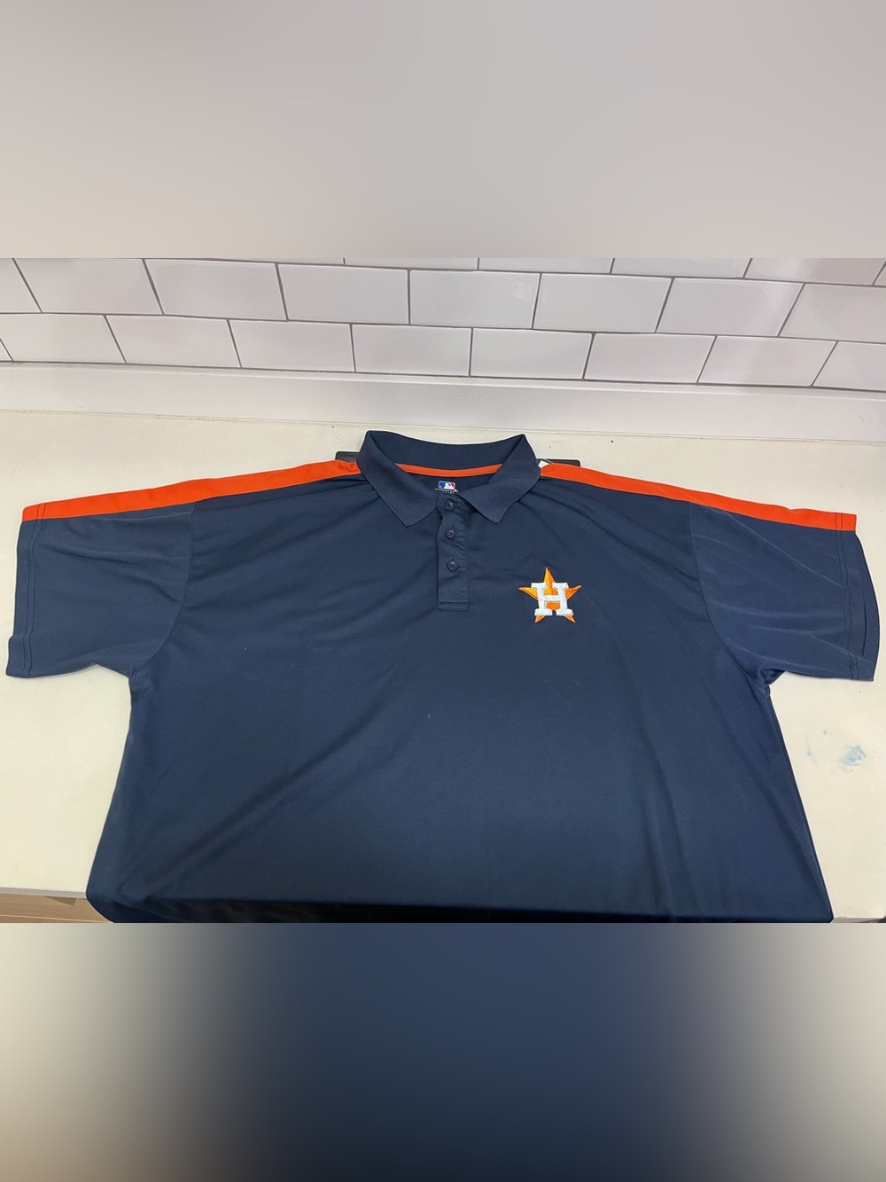 MLB Genuine Merchandise Shirt Mens 3XL Performance Polo Houston Astros Navy